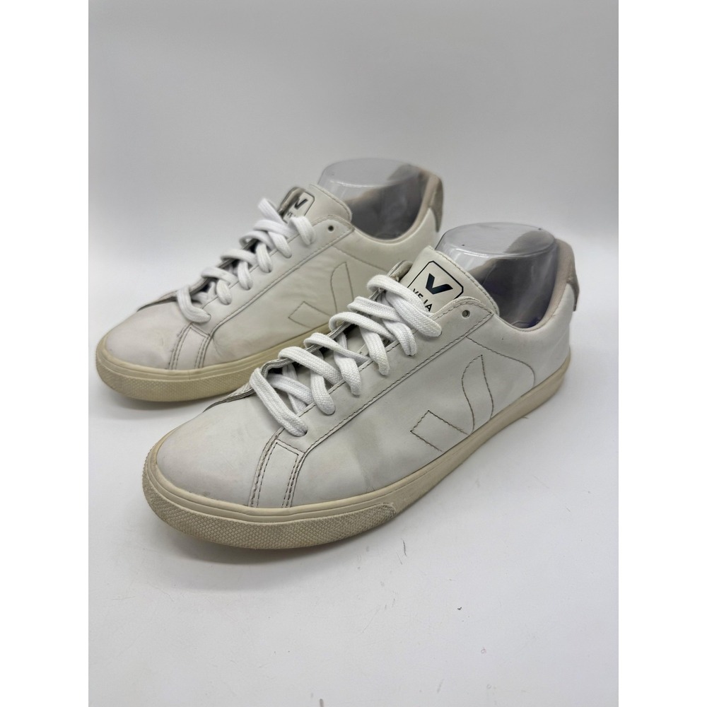 Veja Esplar Triple White Size 9 Leather Sneakers Low Top Classic Brazil
